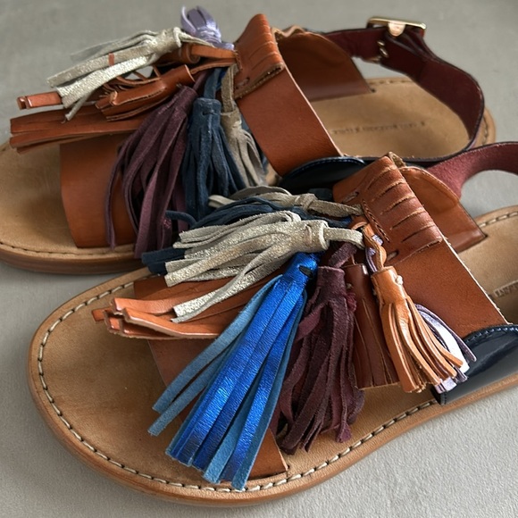 Isabel Marant Leather & Tassle Sandals - Picture 7 of 12